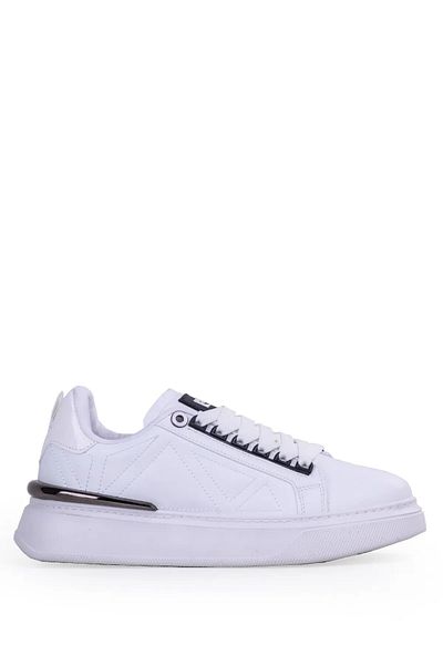 Pierre Cardin 28211 S High Sole Men's Casual Shoes White