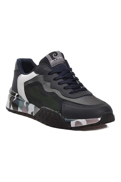 Pierre Cardin 92130 Pantofi sport pentru bărbați cu talpă înaltă, albastru bleumarin