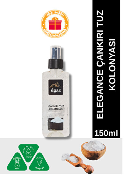 ILGAZ Çankırı Tuz Kolonyası | Elegance Series Sprey Çanta Boy Kolonya - 150 ml