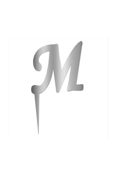 Pastaland Litera M din plexiglas argintiu cu oglindă