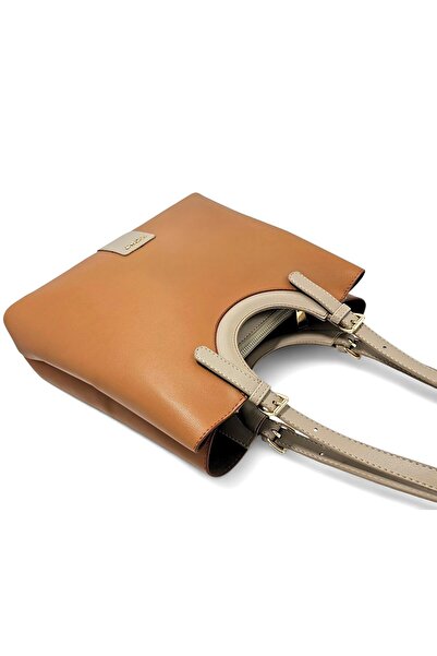 Evident Light Tan Soft Textured Soft Adjustable Shoulder Strap Women's Bag