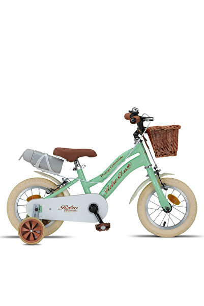 Trendbisiklet Retro Classic Özel Seri 12 Jant Çocuk Bisikleti, ( 2-4 Yaş 80-95cm) Krem Lastik, Unisex