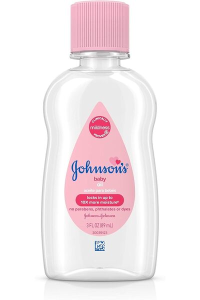 Johnson's زيت الأطفال، زيت معدني نقي لمنع فقدان الرطوبة، مضاد للحساسية، أصلي ...