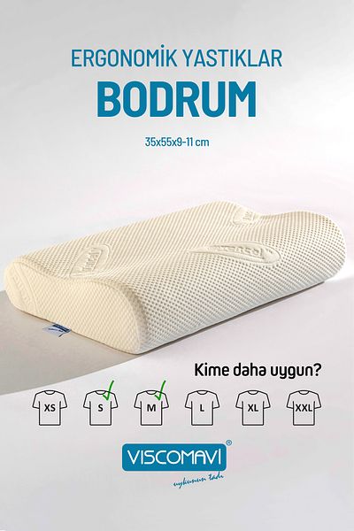 viscomavi Bodrum Ergonomic & Orthopedic Visco Pillow