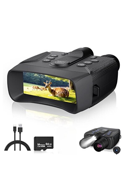 Bambeado Termal Gece Görüş Dürbünü (4K GECE/GÜNDÜZ GÖRÜŞÜ, 600 METRE GECE MEN...