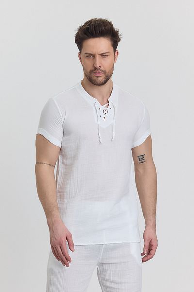 Heaven Ephesus Ανδρικό πουκάμισο - Muslin Alaçatı Shirt - 4070
