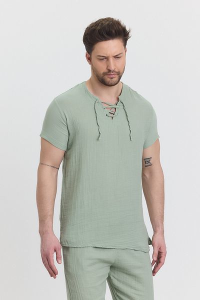 Heaven Ephesus Ανδρικό πουκάμισο - Muslin Alaçatı Shirt - 4070