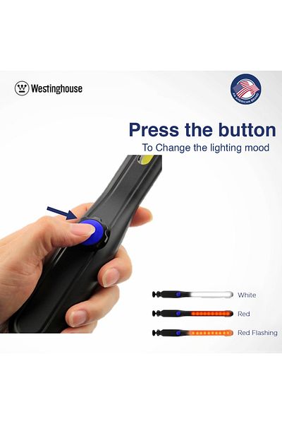 Westinghouse Wf60 Rechargeable Work Light, Ultra Bright 300 Lumens, Adjustable Brightness Megnatic