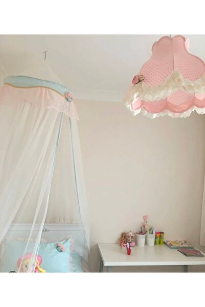 LULUAVİZEM Sarkıt Avize Çiçekli Pembe