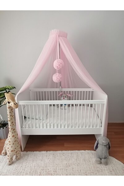 Afacanroom Bebek Beşik Cibinliği Tül Sineklik Powder Pink