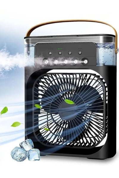 Teknoloji Gelsin Buzlu Vantilatör Mini Fan 5 Spreyli Su Püskürtmeli 600 ML Bu...