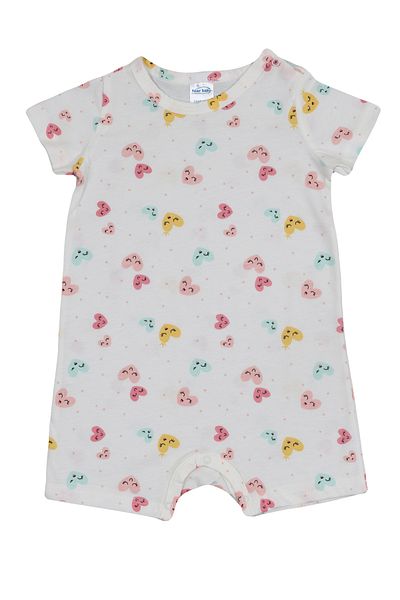 Melekpare Summer Short Jumpsuit - Baby Girl, 100% Cotton, Soft Barbatöz, 6 Months - 24 Months