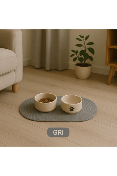 ÖRGÜM Cat Food Mat and Mat - 50X30 cm