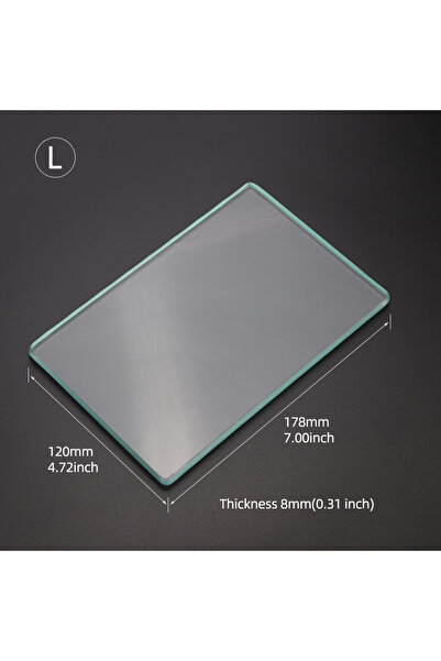 Choice1 Glass-L Leather Burnisher Craft Tools Clear Tempered Glass Slicker for Burnishing Polishing Boar