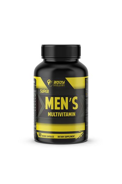 Body Builder Super Men's Multivitamin, 60 Capsules, Energy & Stamina Support