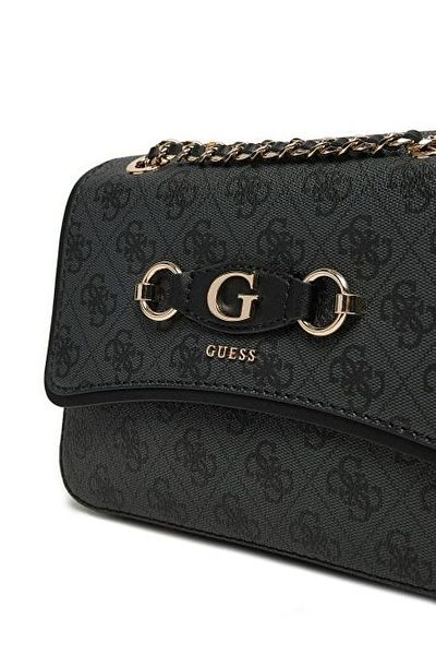 Guess Dámská antracitová crossbody kabelka Izzy Convertible Xbody Flap Hwsg8654190-clo