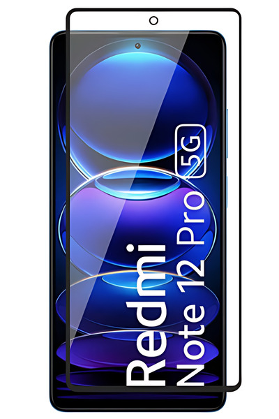 Fibaks Redmi Note 12 Pro 5g غطاء كامل من الزجاج المقسى واقي شاشة زجاجي غير قا...