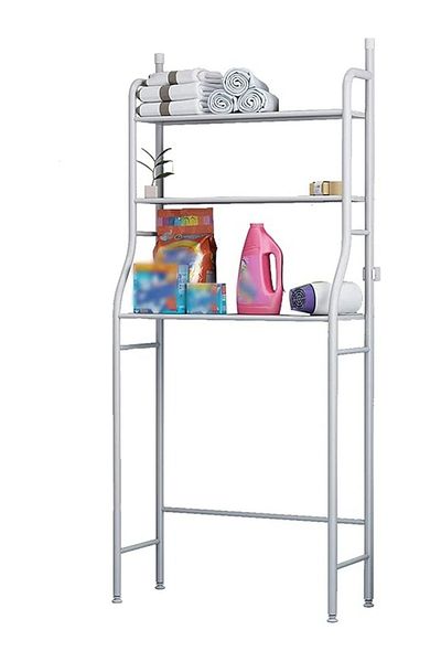 MACON Ozoy 3 Layer Over The Washing Machine Storage Rack Metal Bathroom Shelf Space Saving Organizer for L