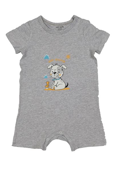 Melekpare 6-24 Months Baby Romper - Short, Soft, Dog Themed, 100% Cotton