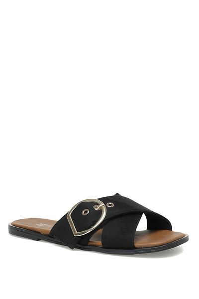Butigo 21S-011 2Fx Black Women's Slippers