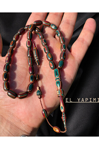 Erbab i Kehribar Kafur Ağacı Usta İşçilikli Tesbih - El Yapımı ve Şık Tasarım