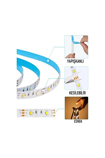 ŞANLED 3 Çipli Iç Mekan Şerit Led Tüm Mekanlar-(trafosuz) 5,10,20,30,40,50,100m