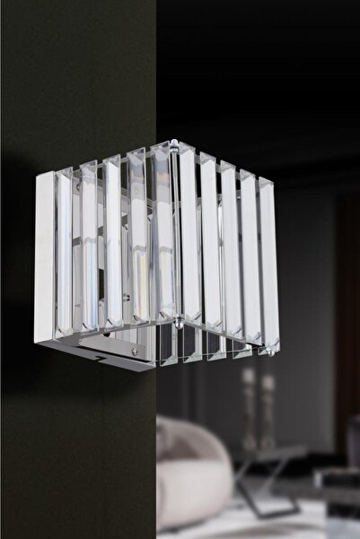 İstanbul Avize Elmas Çift Renk Ledlikare Gümüş Aplik