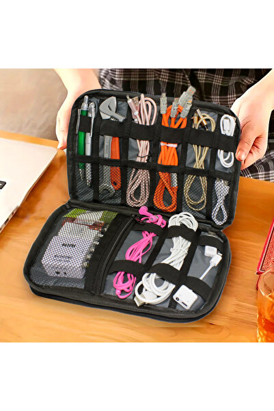 Microcase Çok Gözlü Kullanışlı Elde Taşıma Askılı Organizer Çanta - AL5101