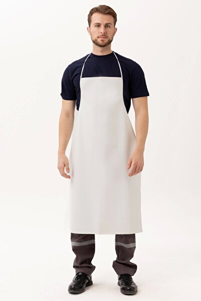 Kardelen İş Elbiseleri Sorț de bucătărie Yucca Long White - Sorț de bucătar e...