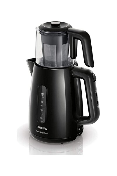 Philips Otomatik Sıcak Tutma Cam Demlik 360° Dönen Taban Kireç Önleyici Filtr...