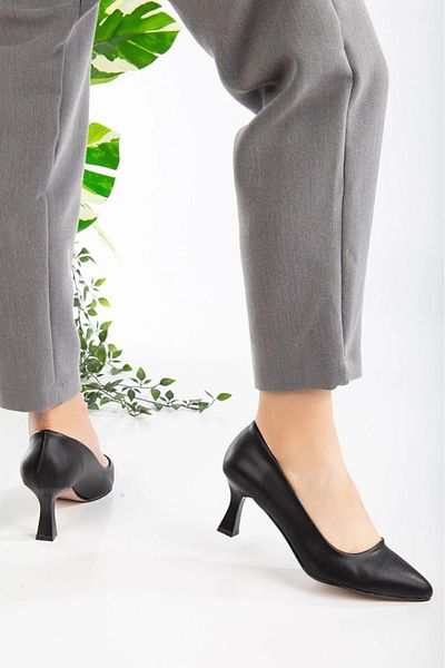macella Pantofi cu toc pentru femei Stiletto Black Pantofi confortabili pentru ziua zilnică și ocazională