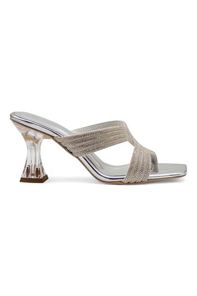 Lameira Lamei̇ra 3251 Stone Evening Dress Slippers Cream