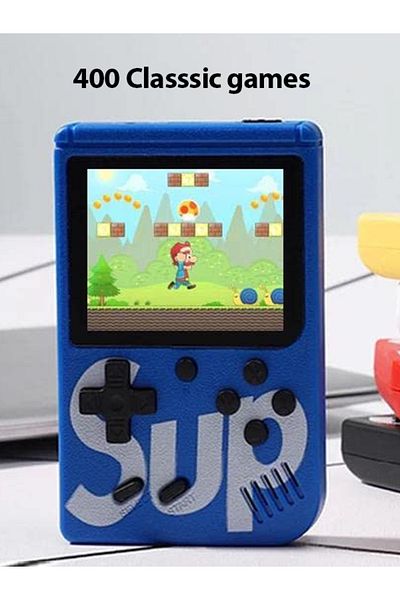 MACON Sup 400 In 1 Game Box Wireless Retro Gaming Console Also Supports External Gamepad With Tv - Blue