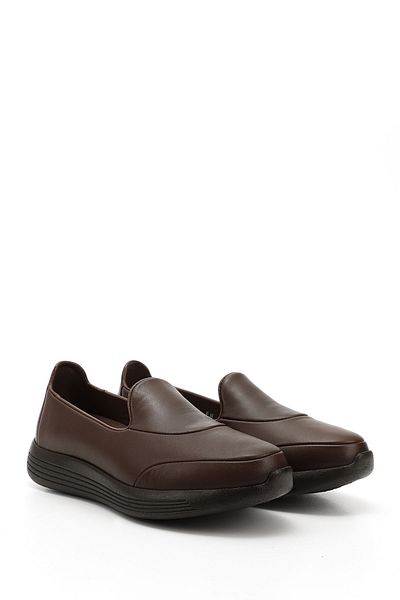 GÖNDERİ(R) Women's / Girls Tan Antique Genuine Leather Comfort Shoes