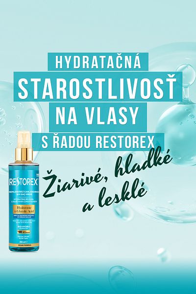 Restorex Hydratačný tekutý kondicionér na vlasy - bez kyseliny hyalurónovej a glykolovej, bez sulfátov! 200 ml