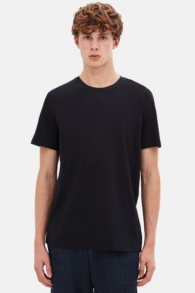 D'S Damat Μπλουζάκι Comfort Μαύρο 100% Βαμβάκι