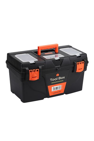 Lawazim Plastic Tool Box with Extra Storage Units - 21inch -  Durable ABS Plastic Hardware Storage