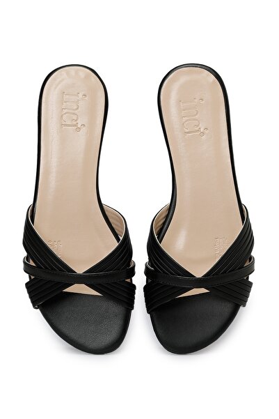 İnci İncı Lissy 3fx černé dámské ploché pantofle