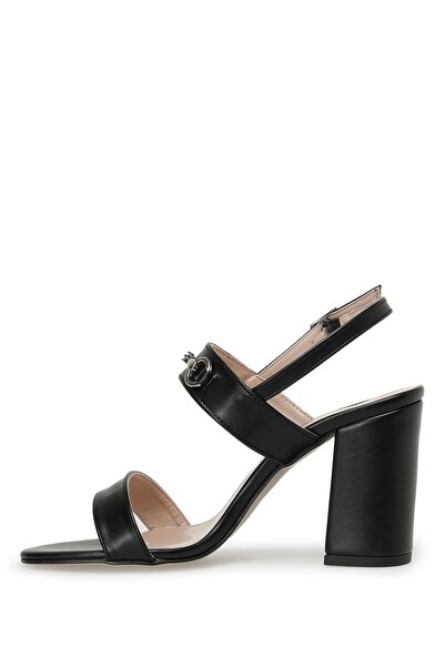 İnci Molly 3fx Schwarze Damen-Sandalen mit Absatz