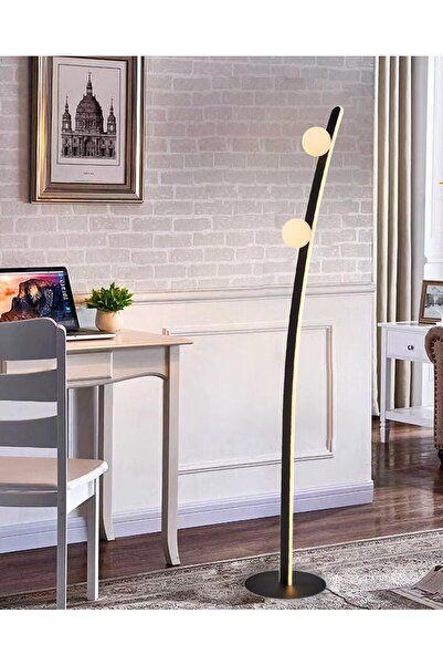 Özcan Aydınlatma 1423-L2 Lambader Siyah