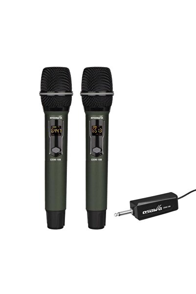 OSAWA Osw-199 Şarjlı Telsiz Kablosuz Çift El Mikrofon
