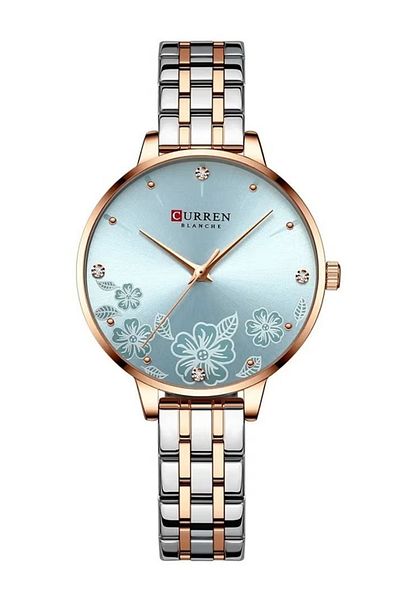 Curren 9068 Flower Women's Quartz Watch 30M Waterproof Stainless Steel Ladies Watch