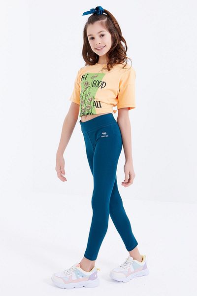 TOMMY LIFE Emerald High Waist Narrow Leg Girls' Leggings - 75047