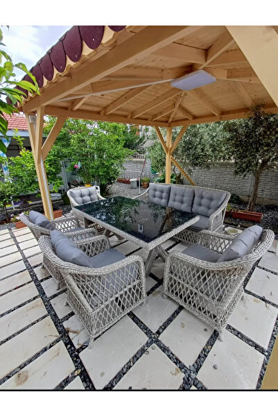 Fabrika Rattan Scollection Rolex Rattan Bahçe Takımı