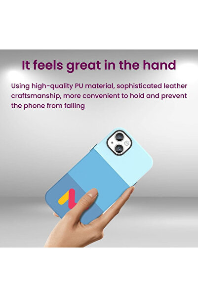 Evelise Προστατευτική θήκη με ενισχυμένες άκρες για το iPhone 14 Pro, οικολογικό δέρμα και προστατευτική μεμβράνη 9H