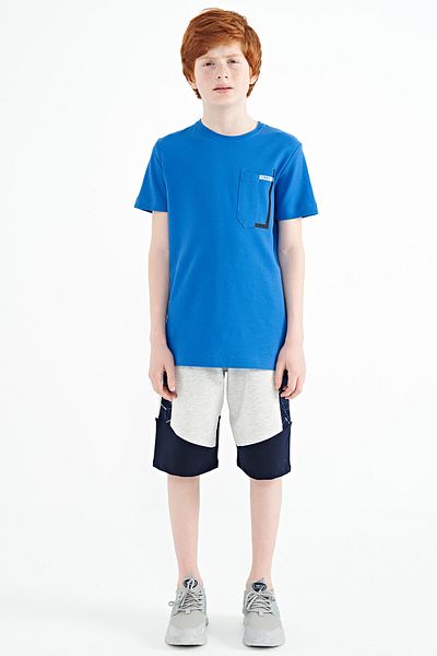 TOMMY LIFE Тениска за момче Saks Pocket Detailed O Neck Standard Mold - 11120