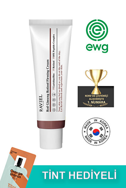 RAVİEL JUST ENOUGH كريم ريتينول الجينسنغ الأحمر - للتجاعيد العميقة والناعمة