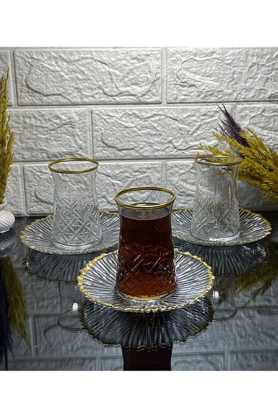 Ladwe 12 Piece Special Series New Series Model Tea Set for 6 Persons