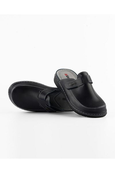 DR KLOMPA Men's Slippers Ms304 Navy Blue Fanetta Orthopedic Sabo Slippers