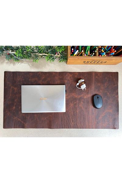 ALESTA LEATHER (Writing Name) Genuine Leather Table Mat